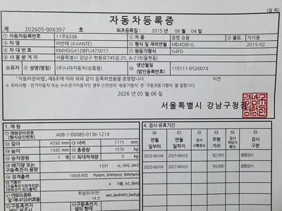 Hyundai Avante 2015, 102339 км, за 4726.27 USD - фото 20